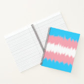 Trans Flag Notebook Notizblock (Innenseite)