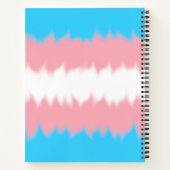 Trans Flag Notebook Notizblock (Rückseite)