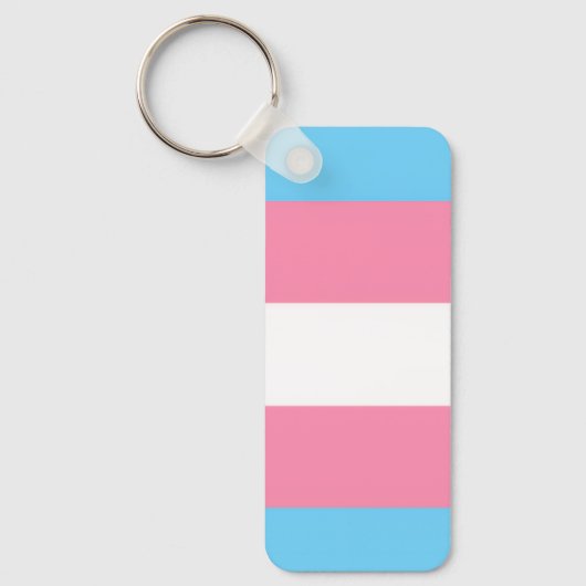 trans flag on keychain schlüsselanhänger (Vorderseite)