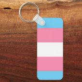 trans flag on keychain schlüsselanhänger (Vorderseite)