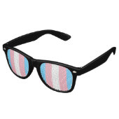 trans flag on sunglasses partybrille (Schrägansicht)