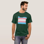 Trans Flag Oregon LGBT Pride Support funny T-Shirt (Vorne ganz)