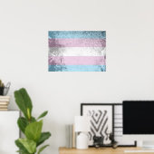 TRANS FLAG ORIGINAL -.pnng Poster (Heimbüro)