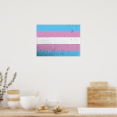 TRANS FLAG ORIGINAL -.pnng Poster (Küche)