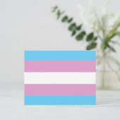 TRANS FLAG ORIGINAL -.pnng Postkarte (Stehend Vorderseite)