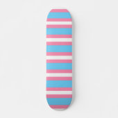 trans flag pattern on skateboard (Vorne)