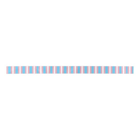 trans flag pattern satin ribbon satinband (Vorderseite)
