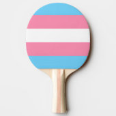 Trans flag ping pong paddle tischtennis schläger (Rückseite)