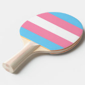 Trans flag ping pong paddle tischtennis schläger (Vorderseite)