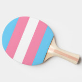 Trans flag ping pong paddle tischtennis schläger (Seitenansicht)