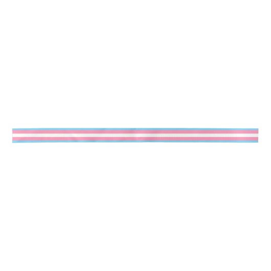 Trans Flag-Satinband Satinband (Vorderseite)