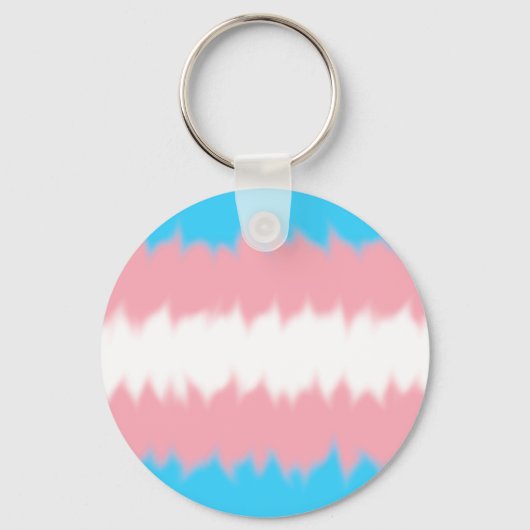Trans Flag Schlüsselanhänger (Vorderseite)