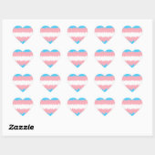 Trans Flag Stickers (Blatt)