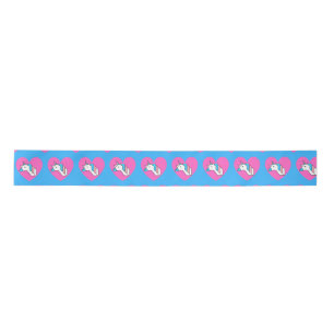 Trans Flag Unicorn Satinband