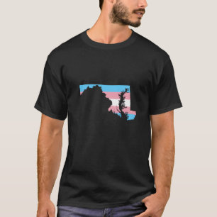 Trans Flagge Maryland LGBT Stolz Unterstützerfamil T-Shirt