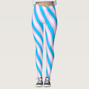 Trans Flaggenkunst Leggings