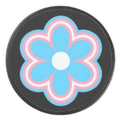 trans flower hockey puck (Vorderseite)