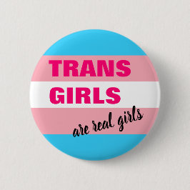 Trans Girls sind echte Girls Transgender Flag Button