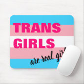 Trans Girls sind echte Girls Transgender Flag Mousepad (Mit Mouse)