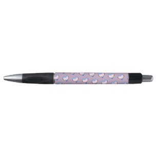 Trans Heart Pattern Pen Kugelschreiber