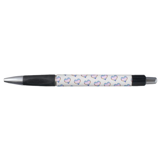 Trans Heart Pattern Pen Kugelschreiber (Vorderseite)