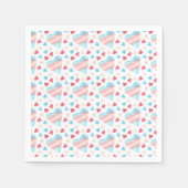 Trans Herz Stolz Serviette (Vorderseite)