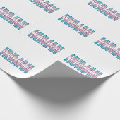 Trans Human Geschenkpapier (Ecke)