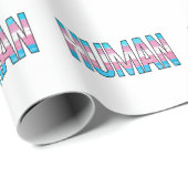 Trans Human Geschenkpapier (Rolleneckpunkt)