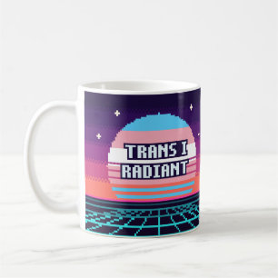 Trans I Strahlend Katalanischer Stolz Pixel Tasse