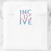 Trans-Inclusive-Farben Runder Aufkleber (Tasche)