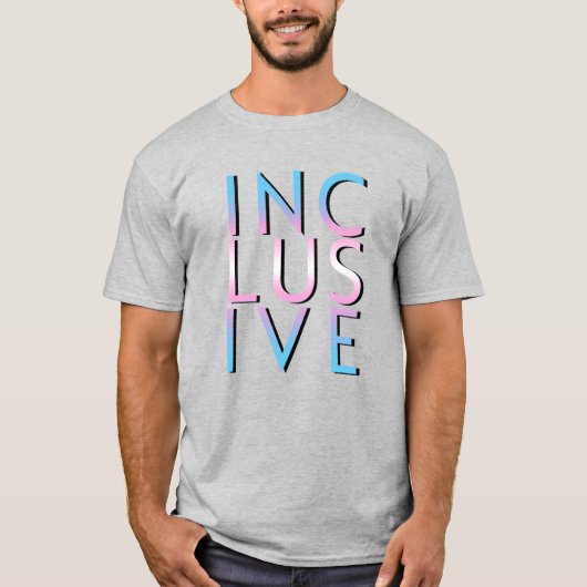 Trans-Inclusive-Farben T-Shirt (Vorderseite)