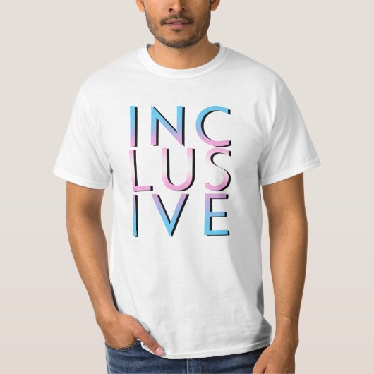 Trans-Inclusive-Farben T-Shirt (Vorderseite)