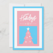 Trans-Inclusive Weihnachtsbaumkarte Feiertagskarte (Vorderseite)