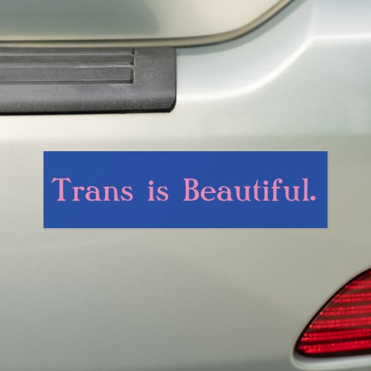 Trans ist ein schöner Autoaufkleber (Auf Auto)