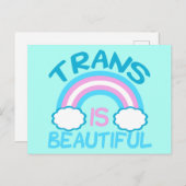 Trans ist schön postkarte (Vorne/Hinten)