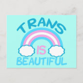 Trans ist schön postkarte (Vorderseite)