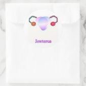 Trans Jewterus Runder Aufkleber (Tasche)