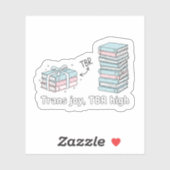 Trans Joy, TBR High – LGBTQ Reading Pride  Aufkleber (Blatt)