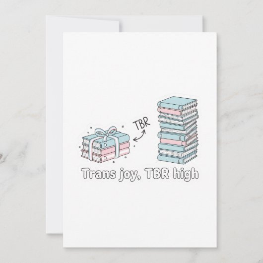 Trans Joy, TBR High – LGBTQ Reading Pride Einladung (Vorderseite)