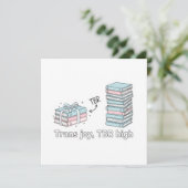 Trans Joy, TBR High – LGBTQ Reading Pride Einladung (Stehend Vorderseite)