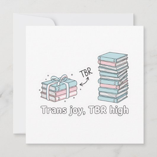 Trans Joy, TBR High – LGBTQ Reading Pride Einladung (Vorderseite)