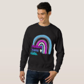 Trans Kid Pride Lgbt Rainbow schützen Sweatshirt (Vorne ganz)