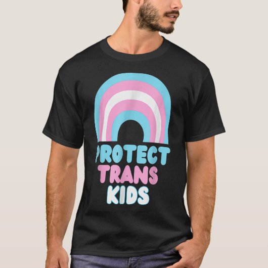 TRANS KIDS LGBT PRIDE PROTECT T-Shirt (Vorderseite)