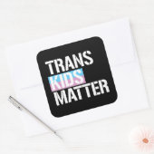 Trans Kids Materie Quadratischer Aufkleber (Umschlag)