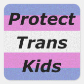 Trans Kids Sticker schützen (Vorderseite)