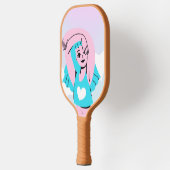 trans Kunstdesign auf Pickleball-Paddle Pickleball Schläger (Links)