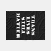 Trans lebt noch - Trans Rights 3 Fleecedecke (Vorderseite (Horizontal))