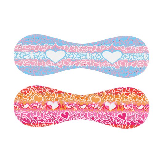 Trans Lesbian Pride Squiggles Baseball (Paneele)