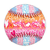 Trans Lesbian Pride Squiggles Baseball (Rückseite)