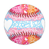 Trans Lesbian Pride Squiggles Baseball (Vorderseite)